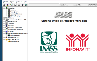 Actualizacion del SUA ver 3.7.1, los Salarios Minimos, UMI y UMA 2026
